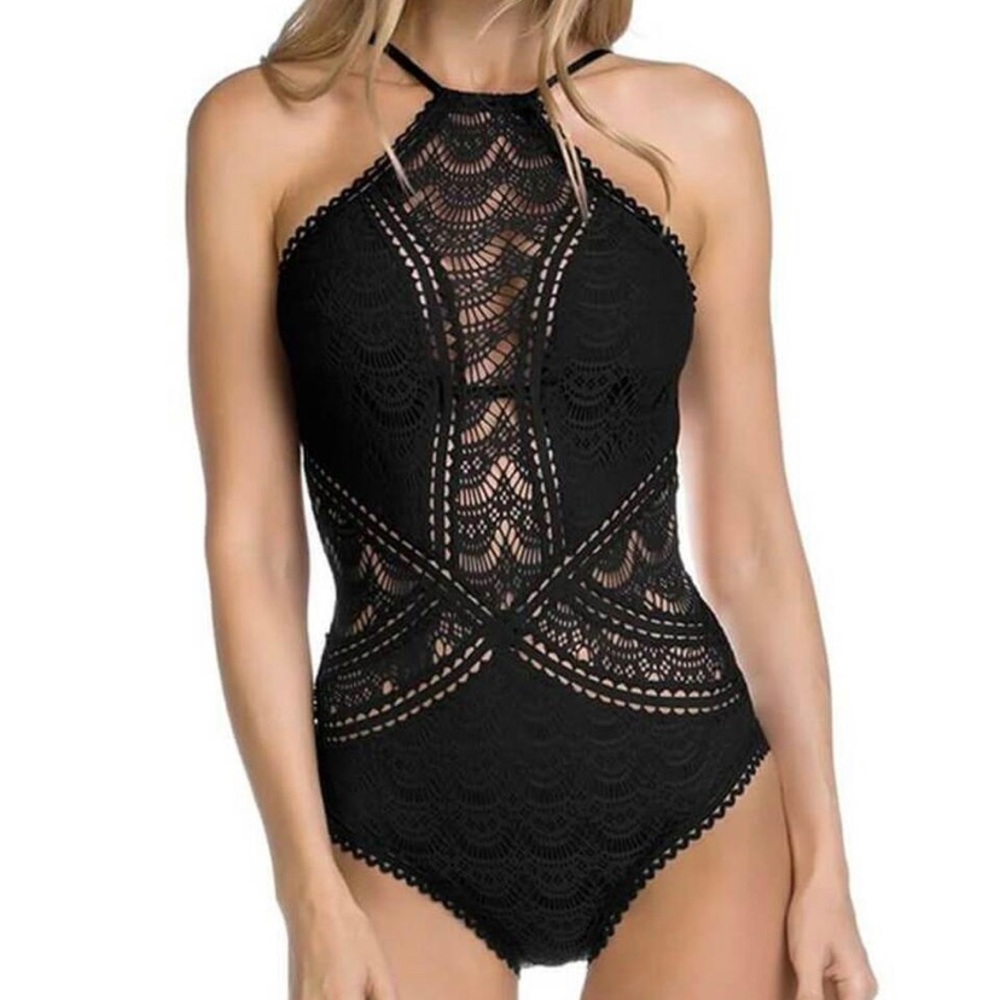 Becca halter bathing suit